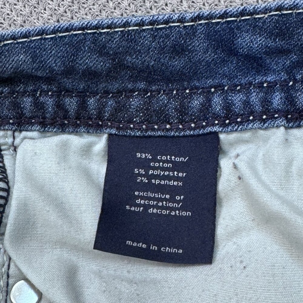 Vigoss Womens Size 3/4 L33 Blue Denim Bootcut Dallas Heritage Jeans Embellished - Picture 9 of 15